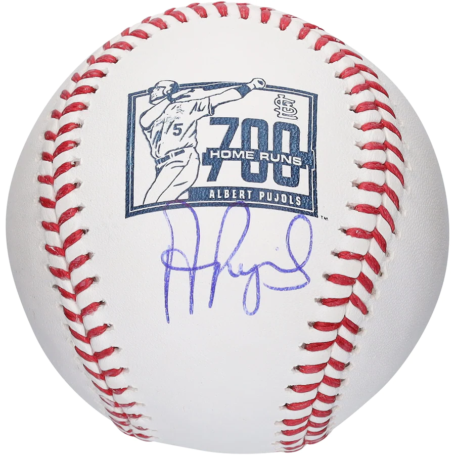 アルバートプホルスALBERT PUJILS#5　STカージナルス直筆サイン700HR ロゴボール MLBホログラム証明書付き